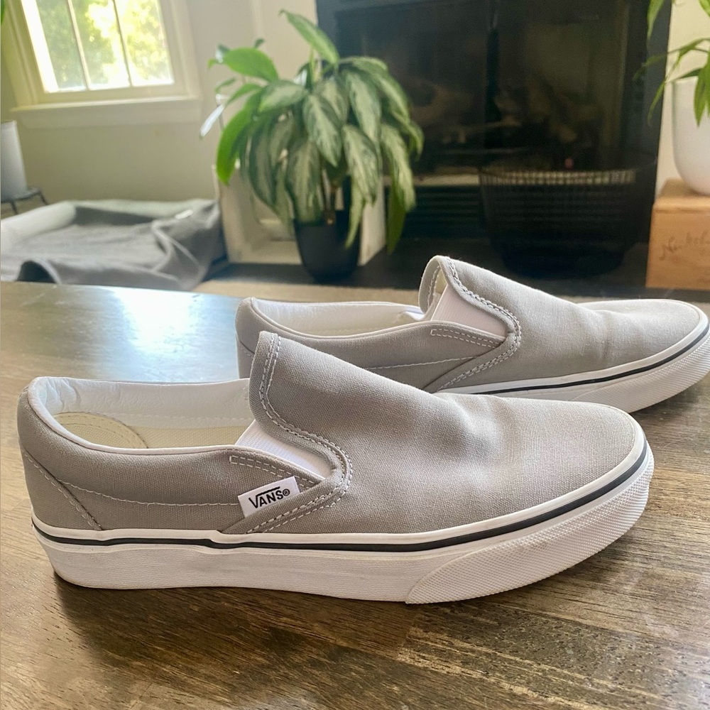 Grey Vans Slip-On Size 7